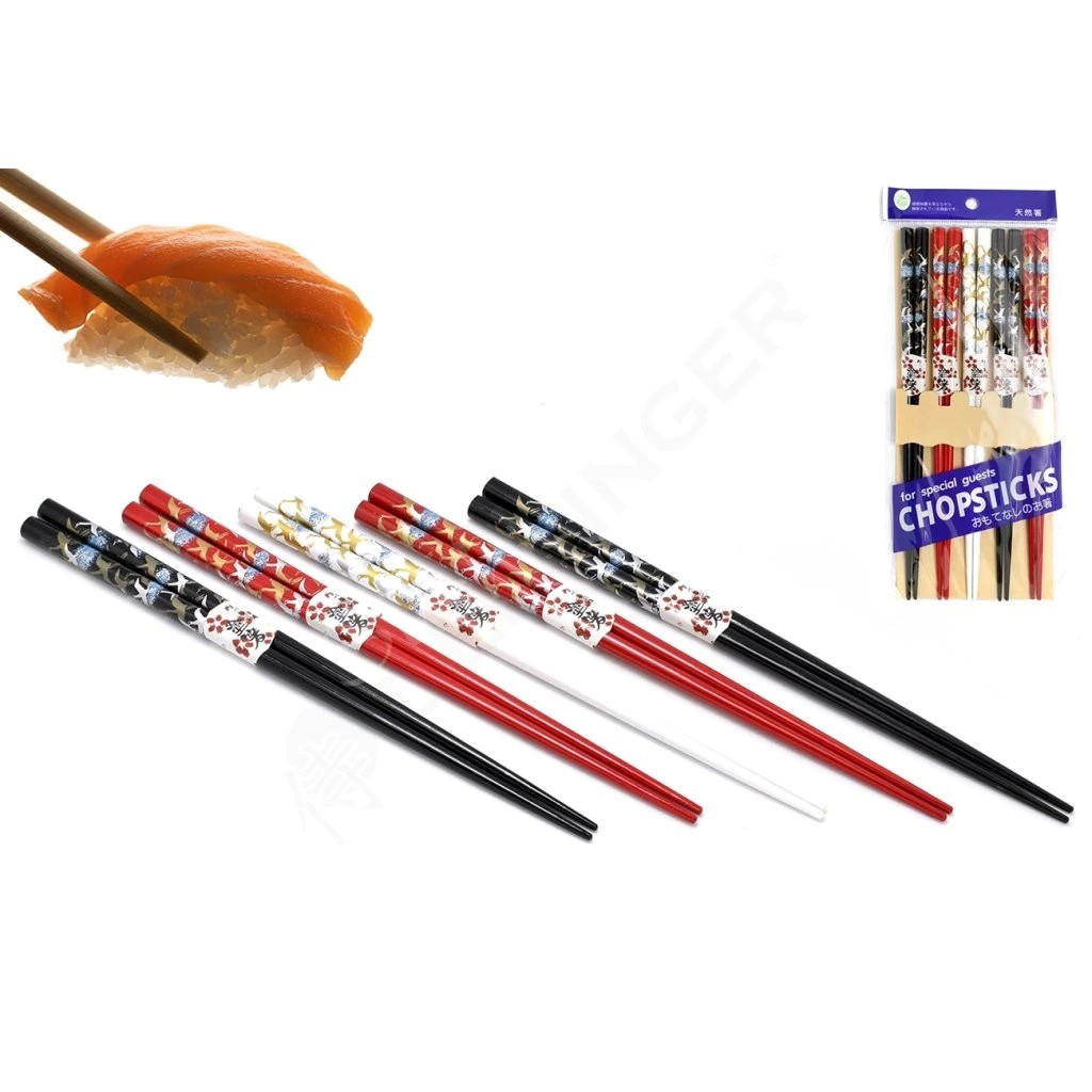 foto Sada j�deln�ch h�lek � Je��b & kv�ty, 5 p�r� | EDO Japan